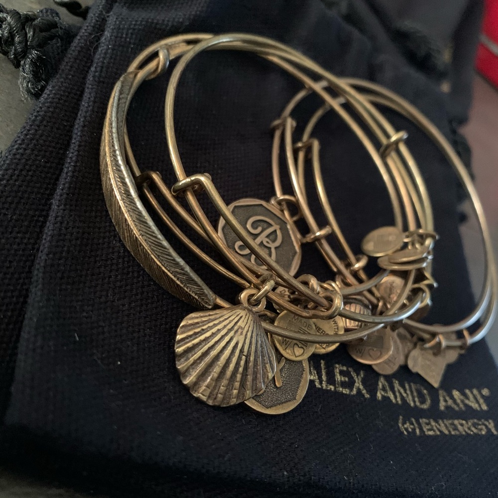 Lot of 5 Bronze Alex and Ani